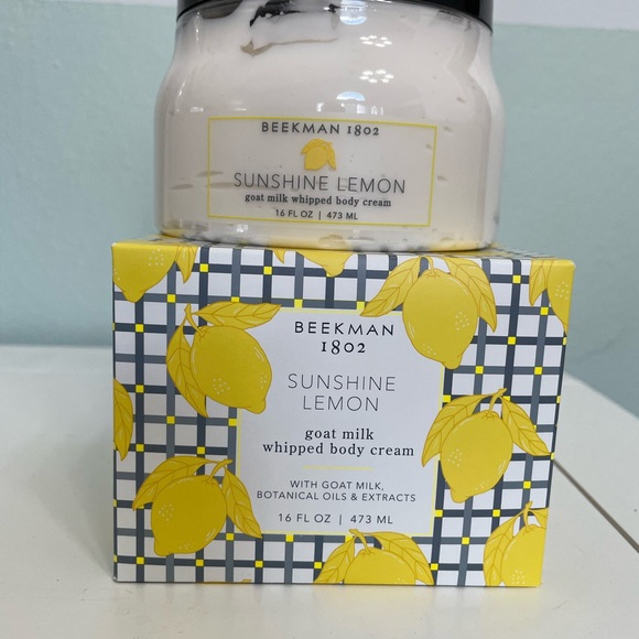 Beekman 1802 pure goat milk body cream sunshine lemon 16 fl oz - Picture 2 of 3